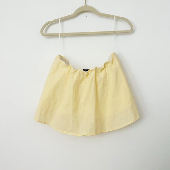 Yellow Aritzia Flowy Crop Top - Picture 2 of 7